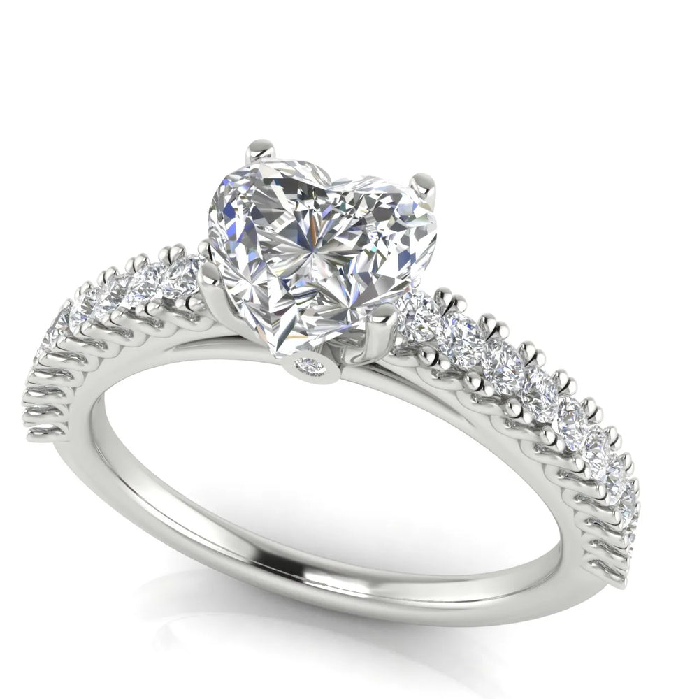 Milgrain Accent Engagement Ring
