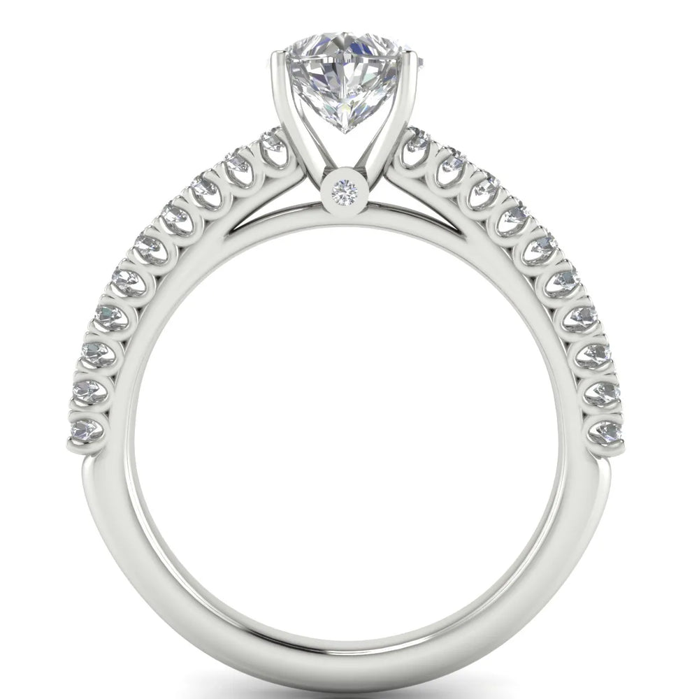 Milgrain Accent Engagement Ring