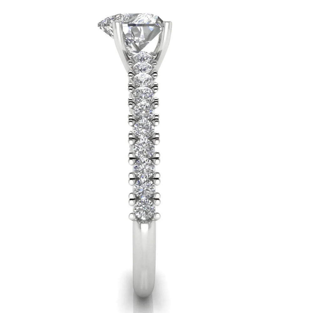 Milgrain Accent Engagement Ring