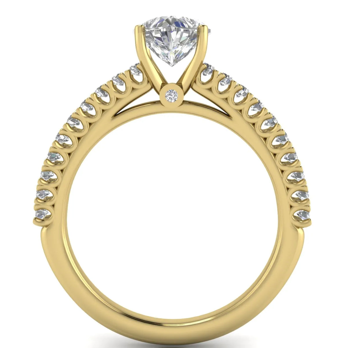 Milgrain Accent Engagement Ring