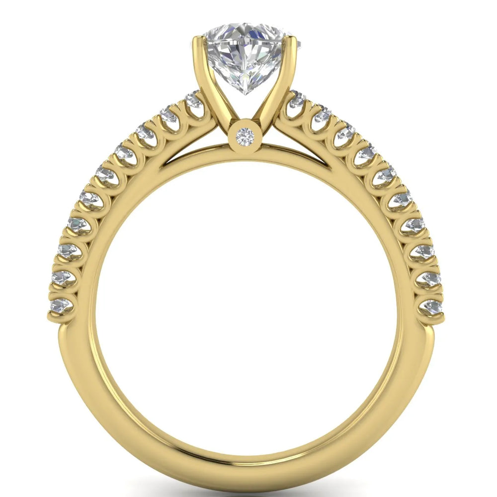 Milgrain Accent Engagement Ring