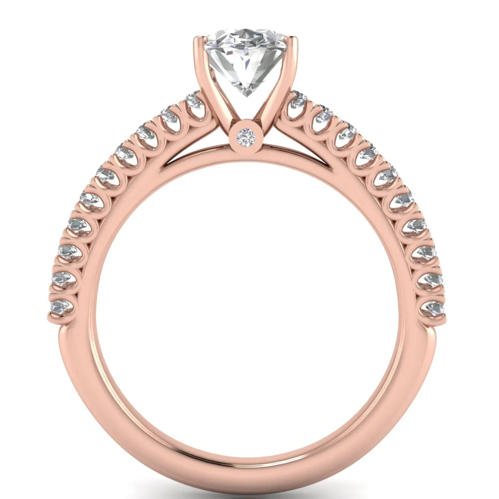 Milgrain Accent Engagement Ring