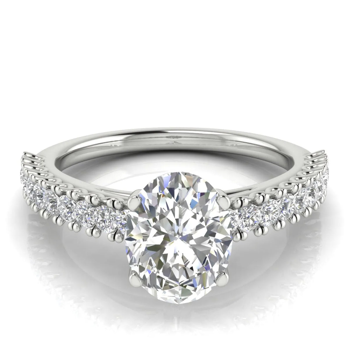Milgrain Accent Engagement Ring