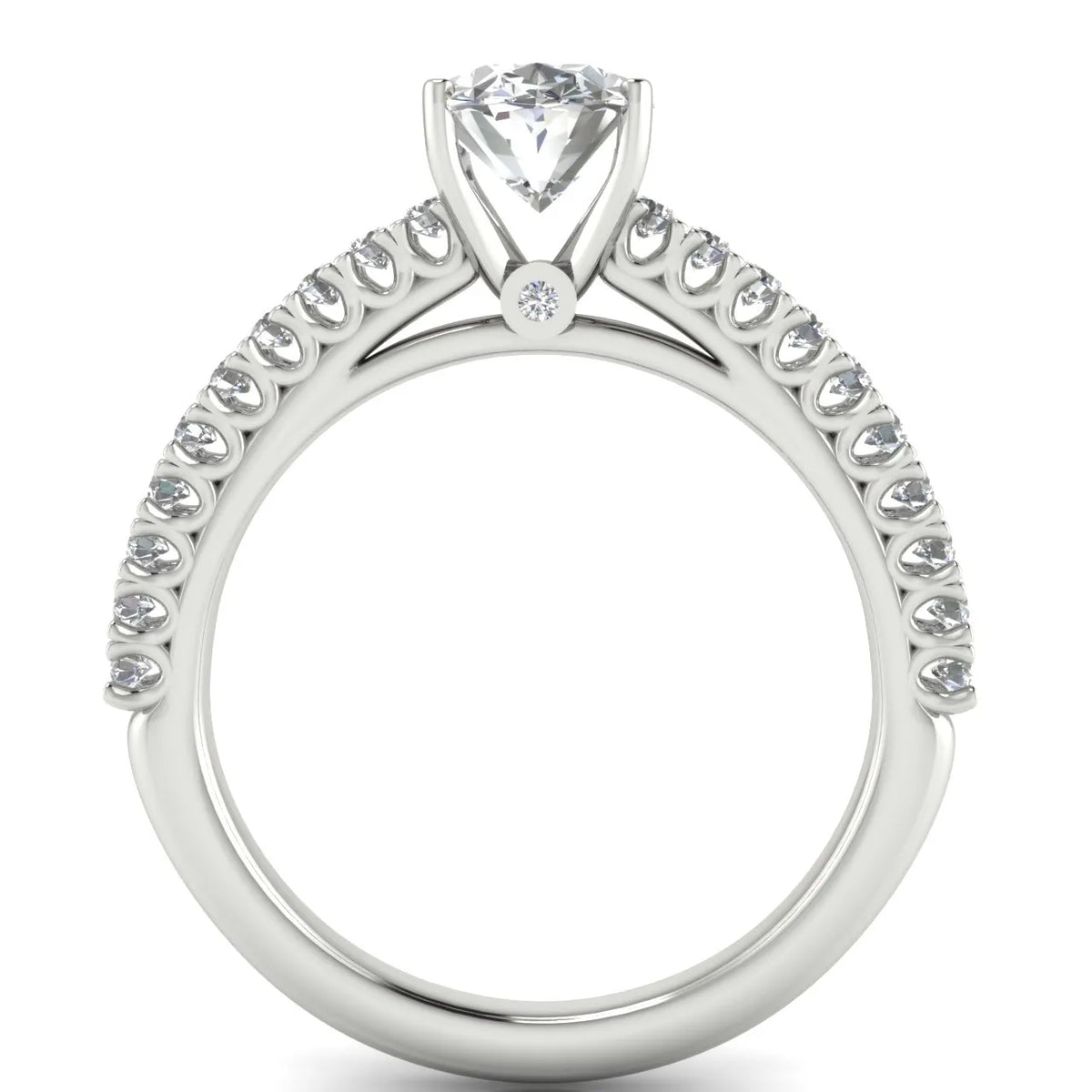 Milgrain Accent Engagement Ring