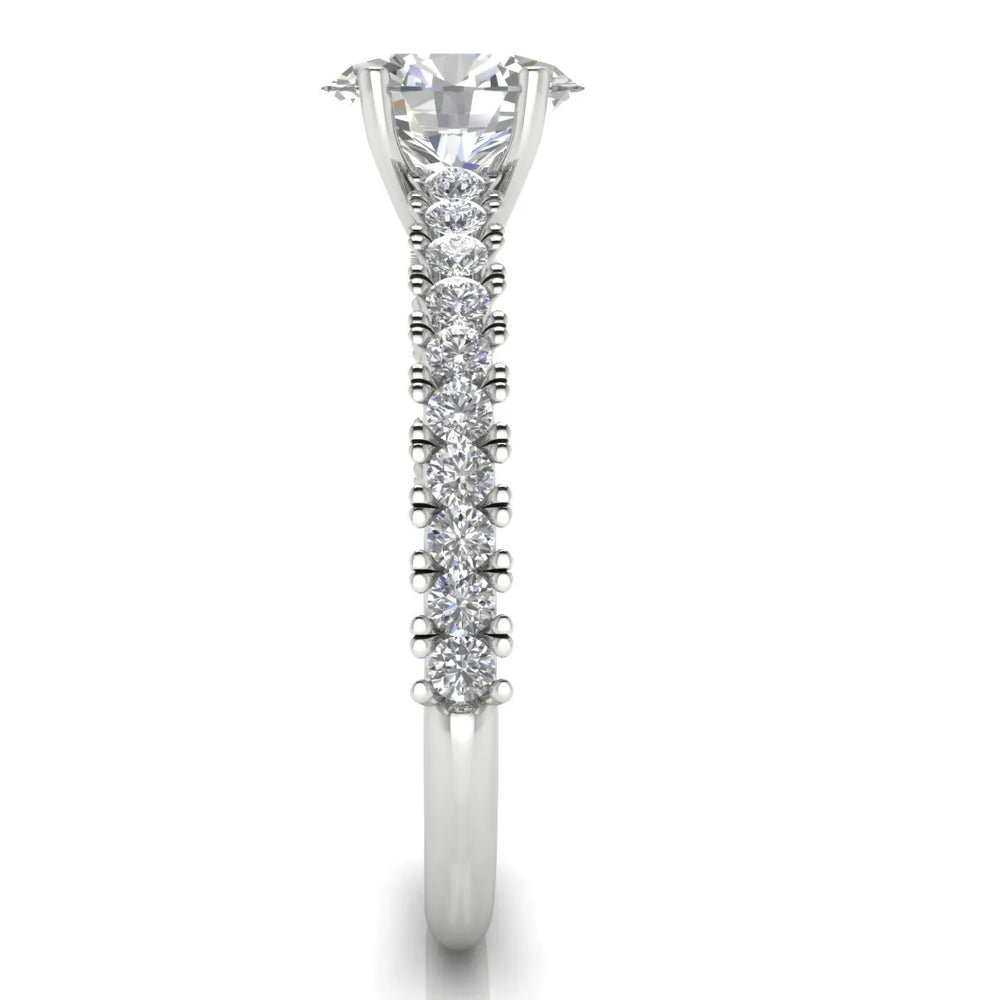 Milgrain Accent Engagement Ring