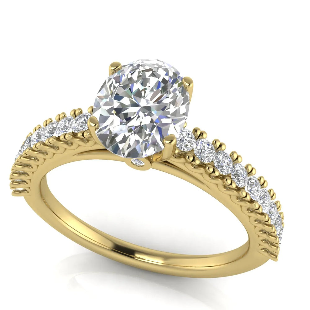 Milgrain Accent Engagement Ring