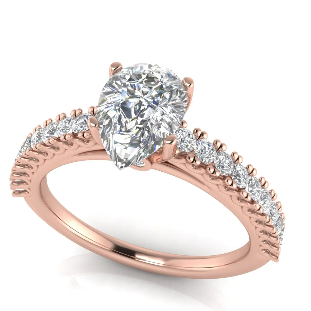 Milgrain Accent Engagement Ring