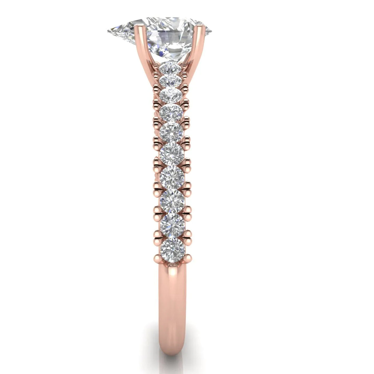 Milgrain Accent Engagement Ring