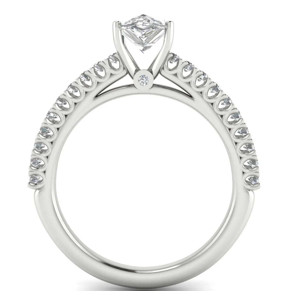 Milgrain Accent Engagement Ring