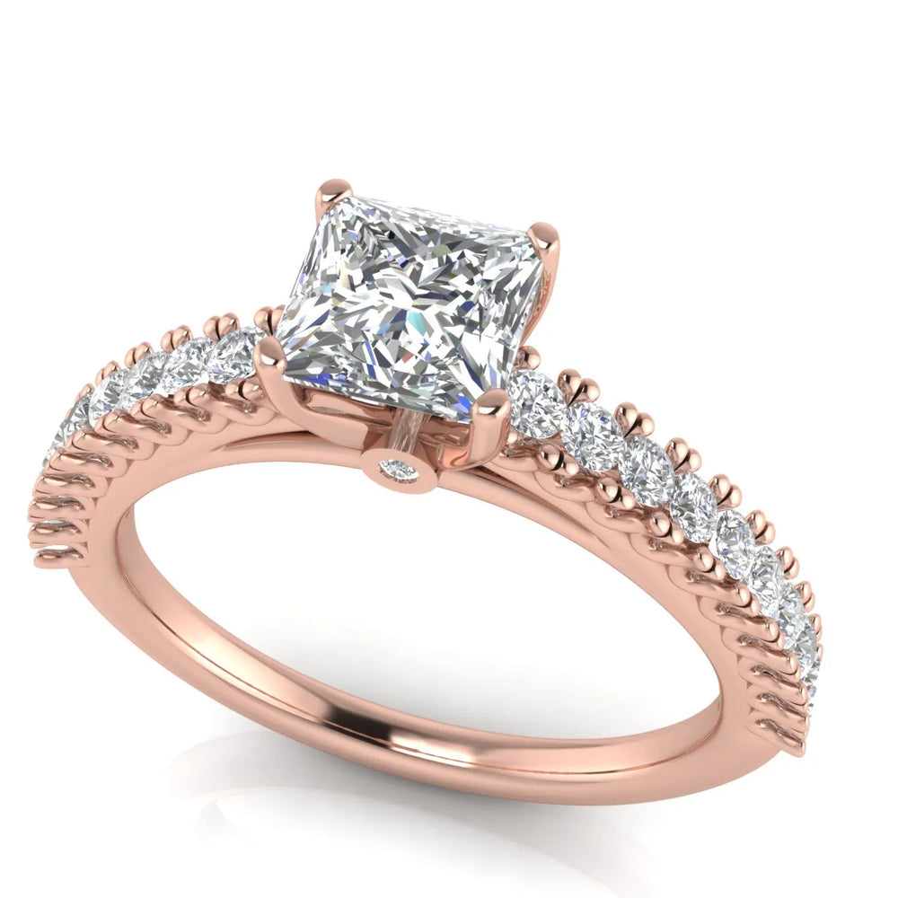 Milgrain Accent Engagement Ring