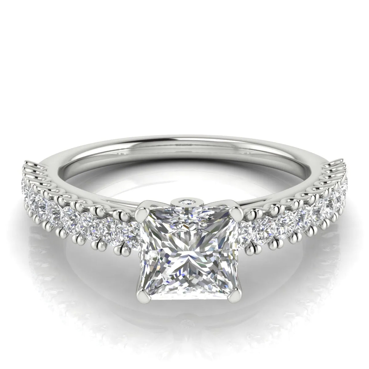 Milgrain Accent Engagement Ring