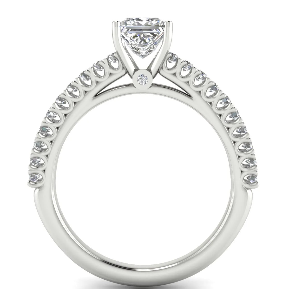 Milgrain Accent Engagement Ring
