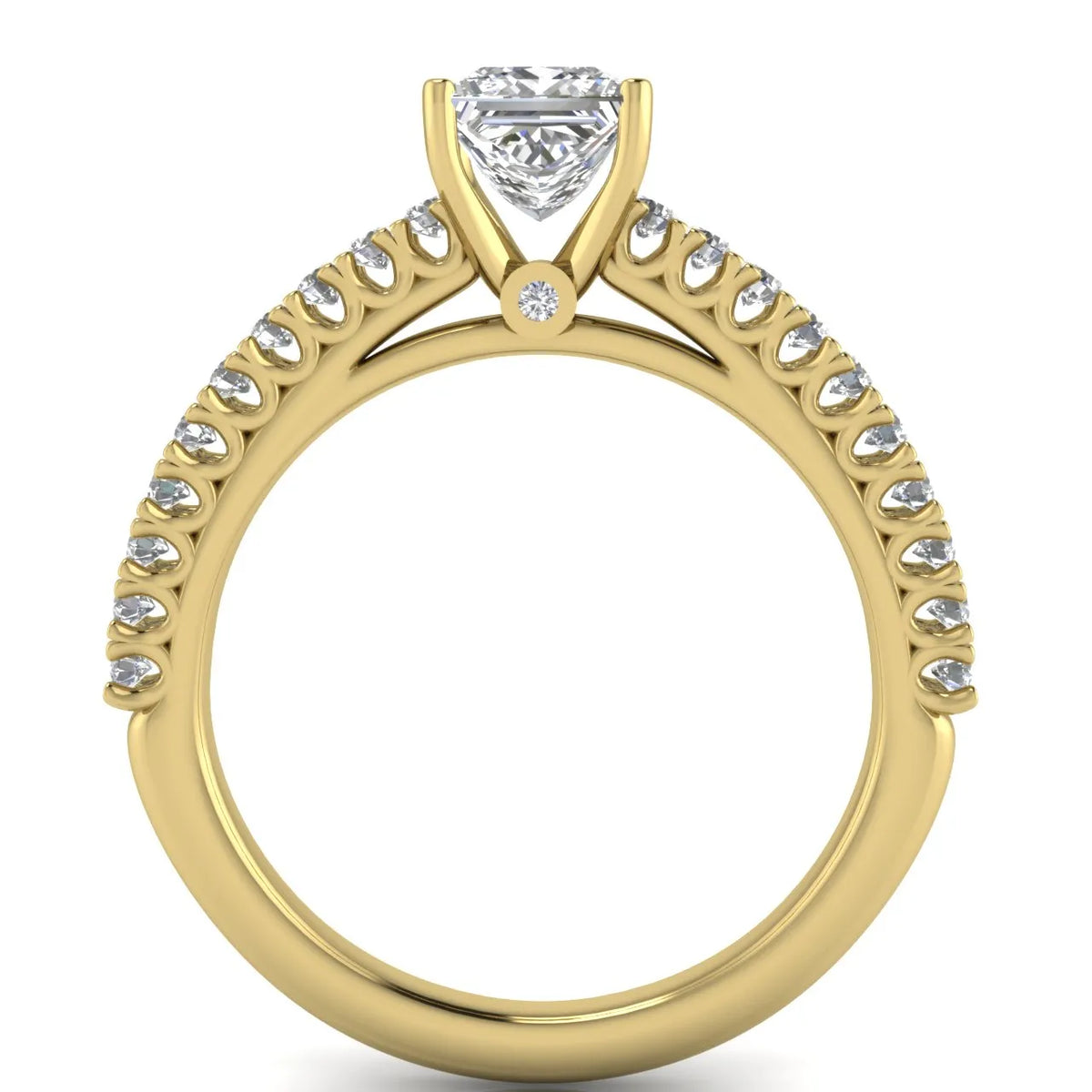 Milgrain Accent Engagement Ring