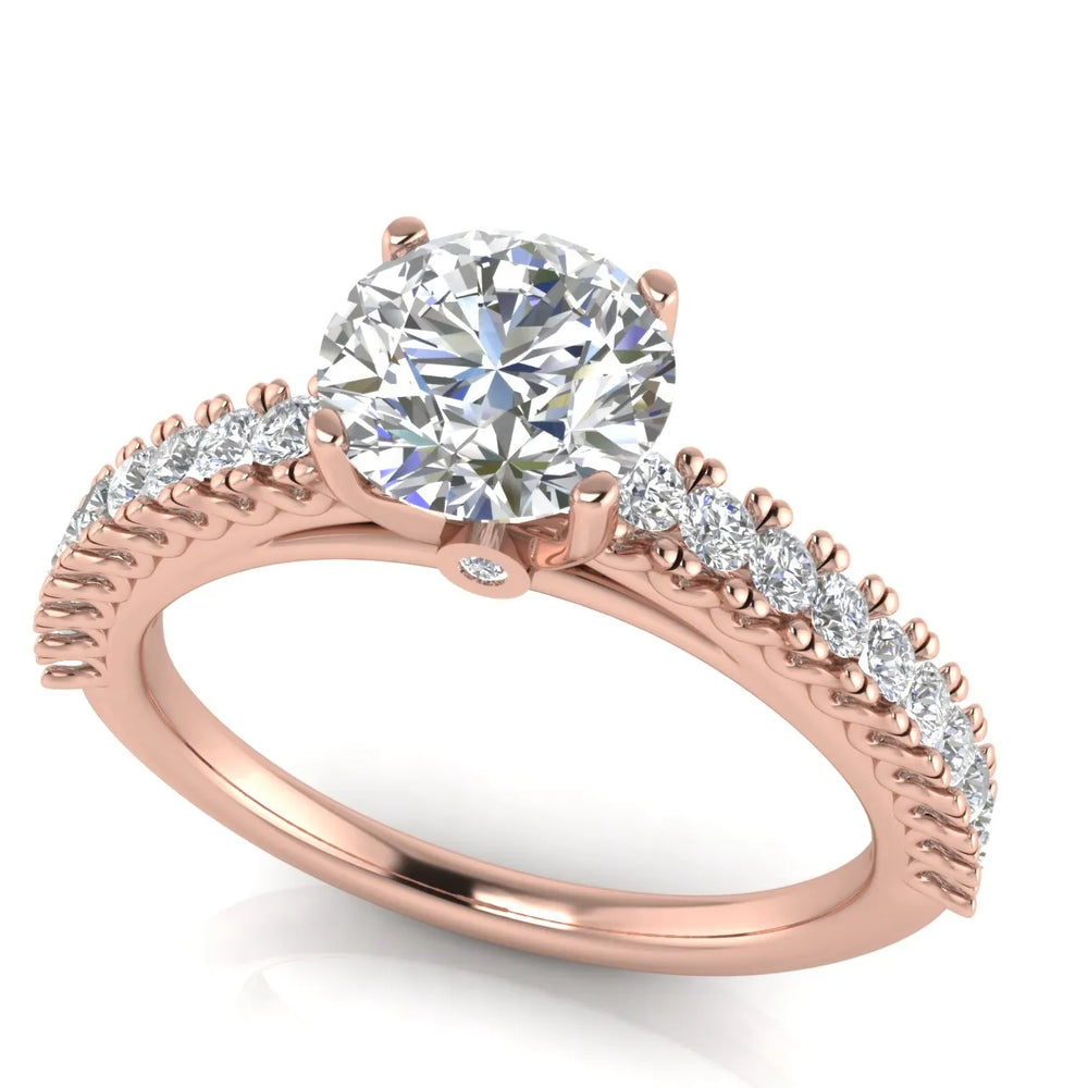Milgrain Accent Engagement Ring