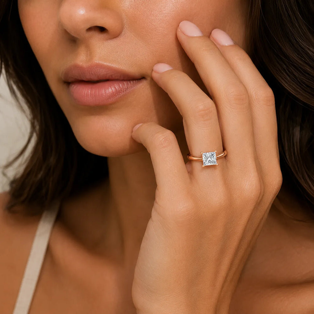 Vintage-Inspired Milgrain Engagement Ring