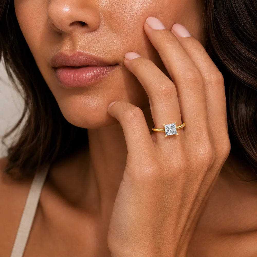 Vintage-Inspired Milgrain Engagement Ring
