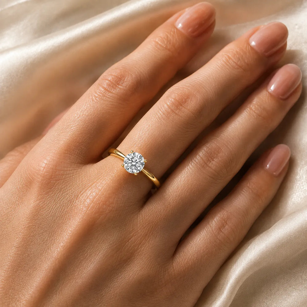 Vintage-Inspired Milgrain Engagement Ring
