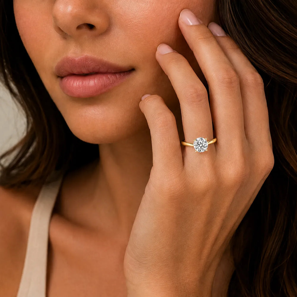 Vintage-Inspired Milgrain Engagement Ring