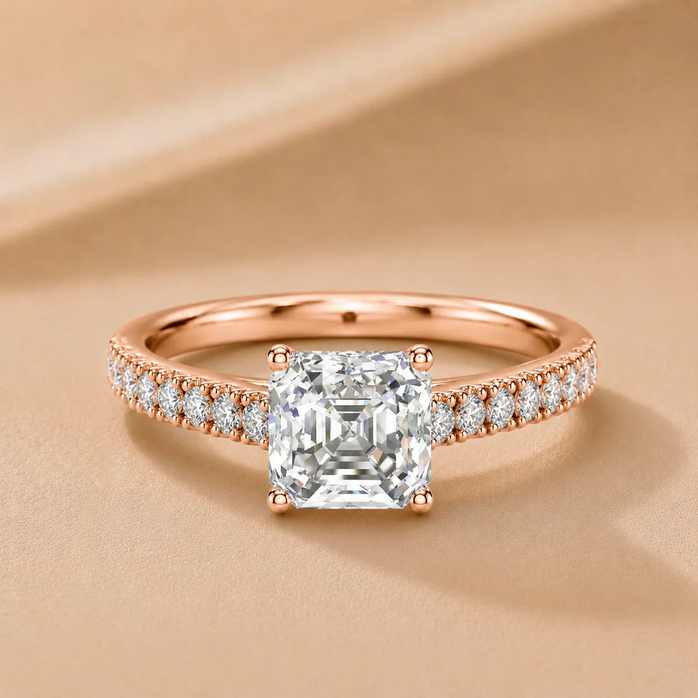 Milgrain Accent Engagement Ring