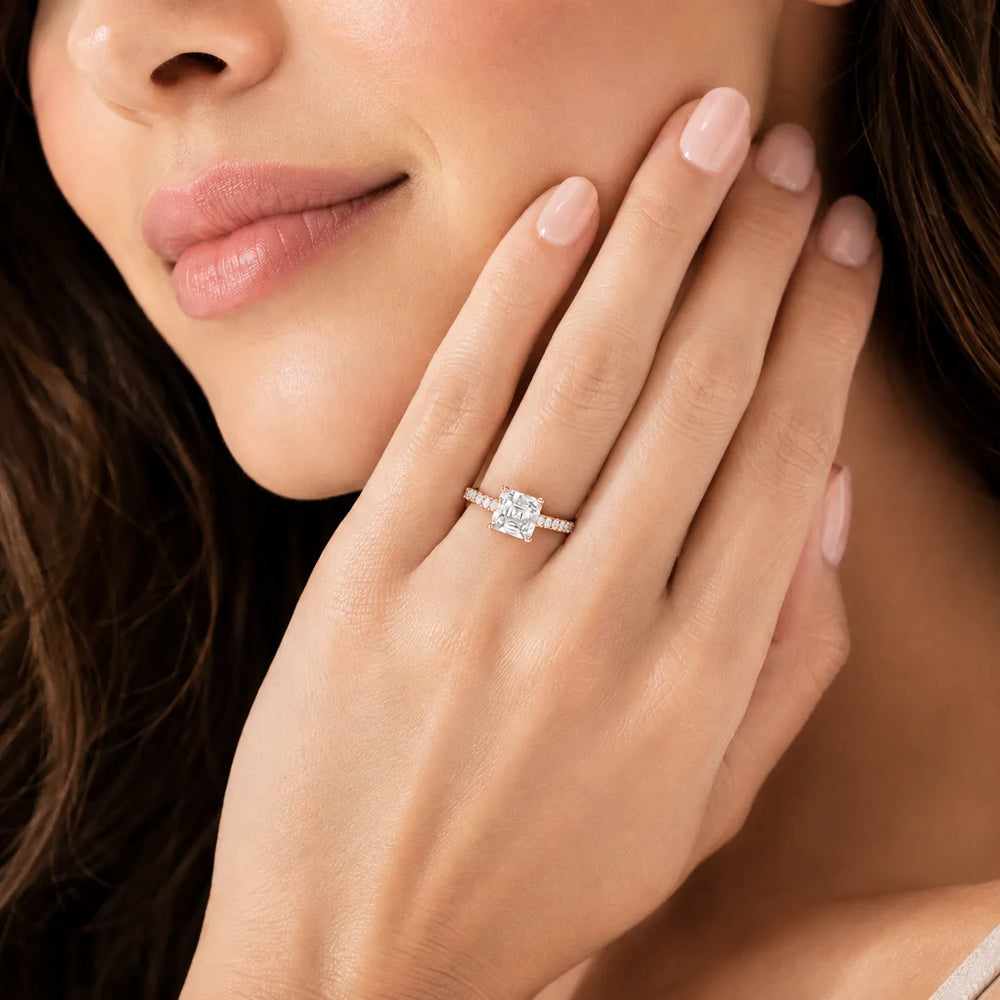 Milgrain Accent Engagement Ring