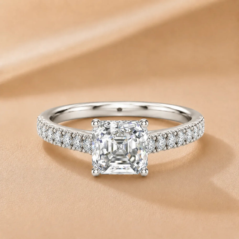 Milgrain Accent Engagement Ring