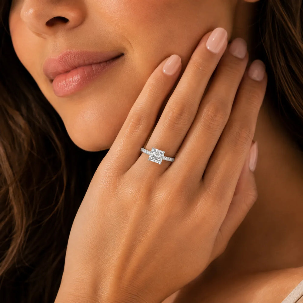 Milgrain Accent Engagement Ring