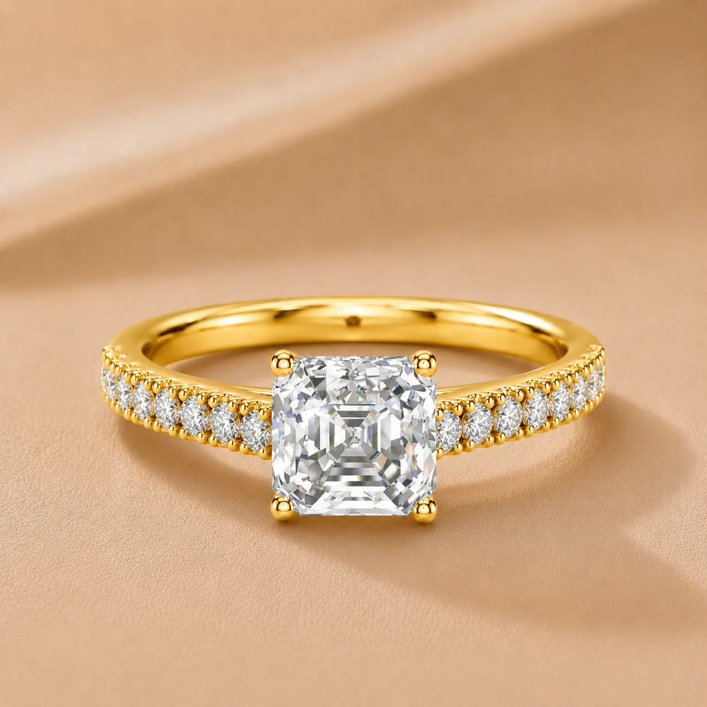 Milgrain Accent Engagement Ring