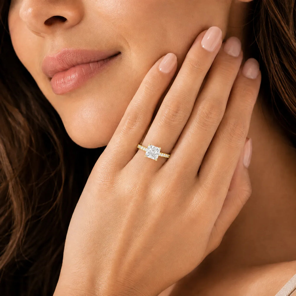 Milgrain Accent Engagement Ring