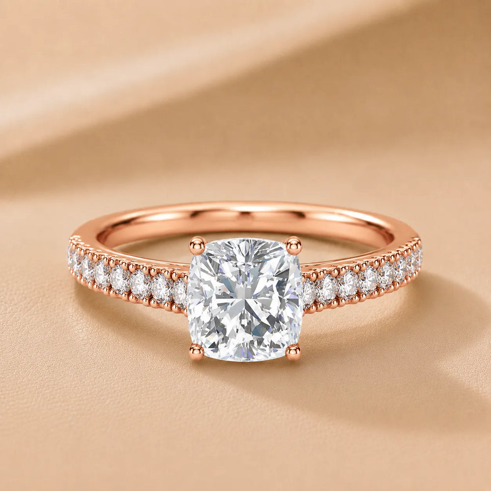 Milgrain Accent Engagement Ring