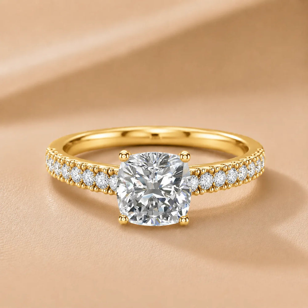 Milgrain Accent Engagement Ring