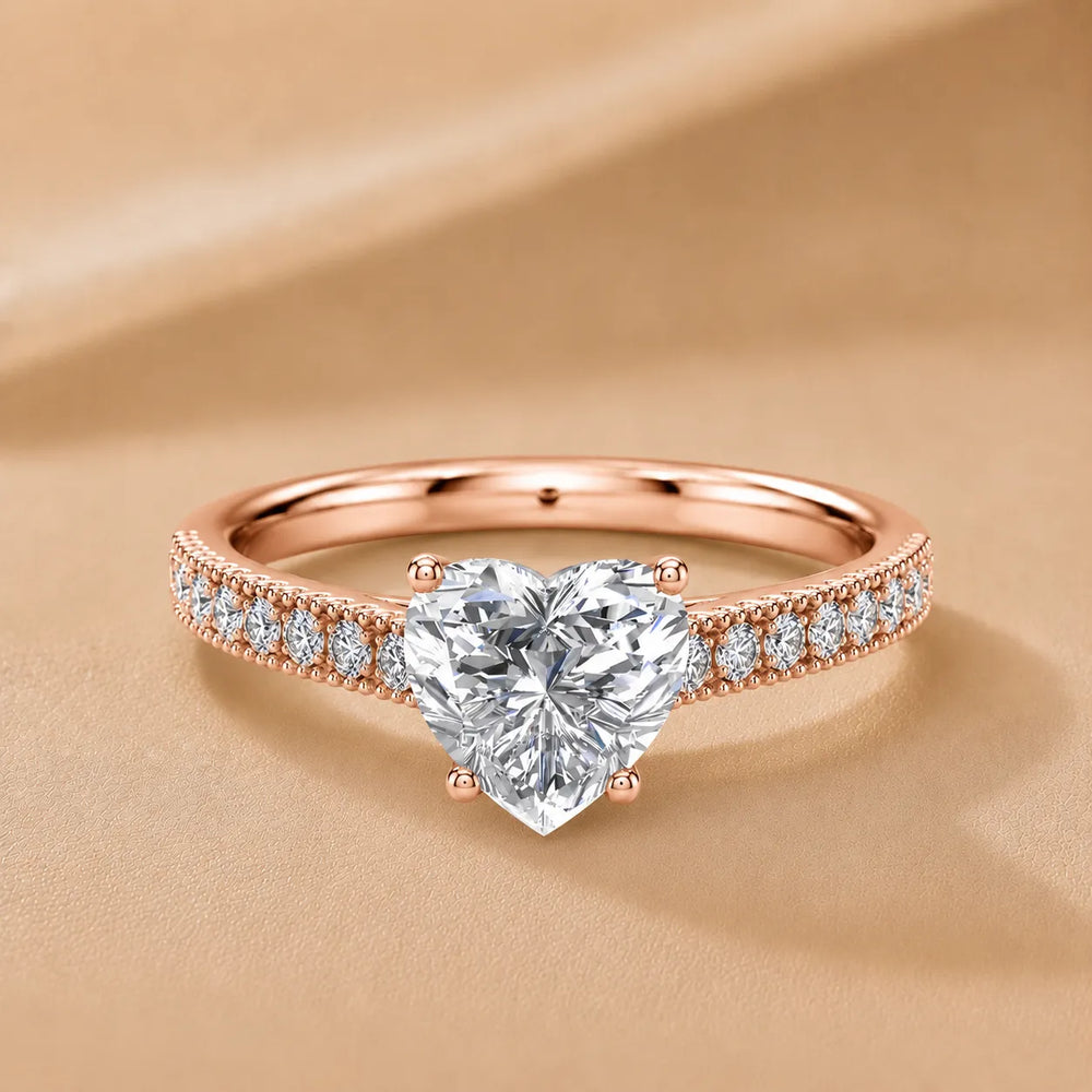 Milgrain Accent Engagement Ring