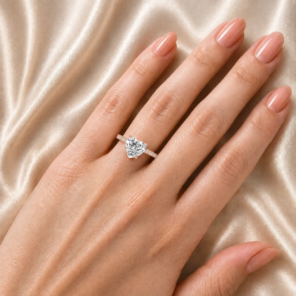 Milgrain Accent Engagement Ring