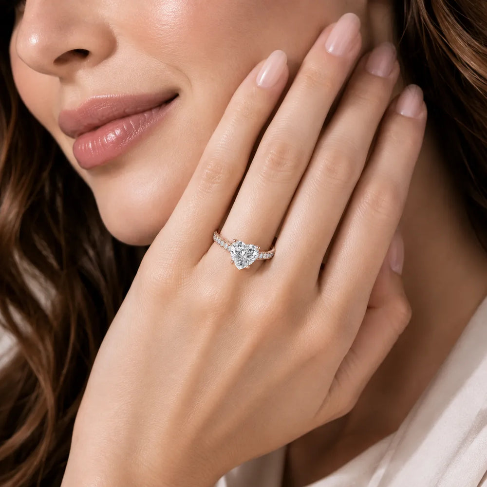 Milgrain Accent Engagement Ring