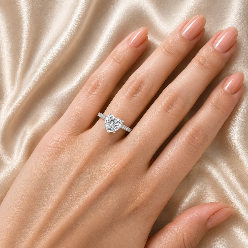 Milgrain Accent Engagement Ring