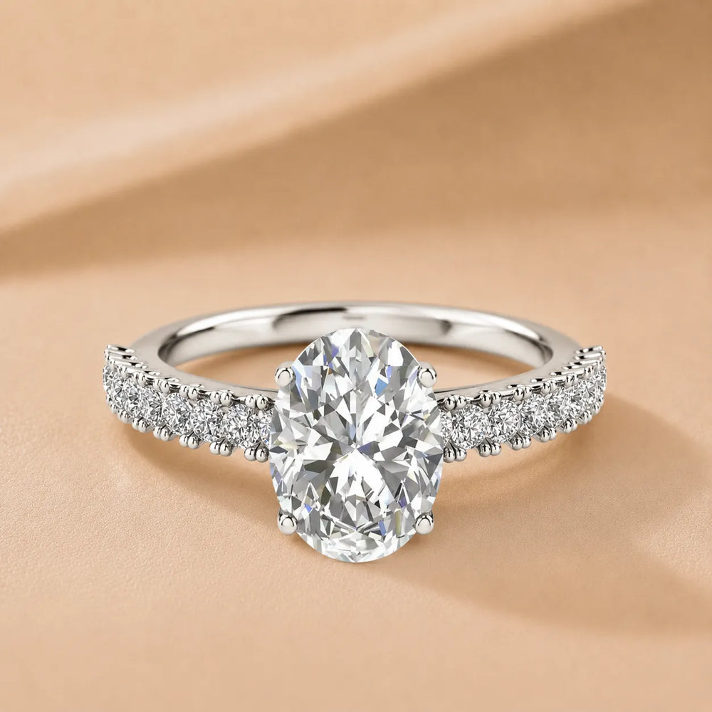 Milgrain Accent Engagement Ring