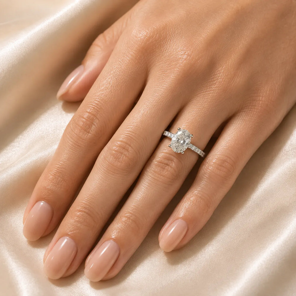 Milgrain Accent Engagement Ring