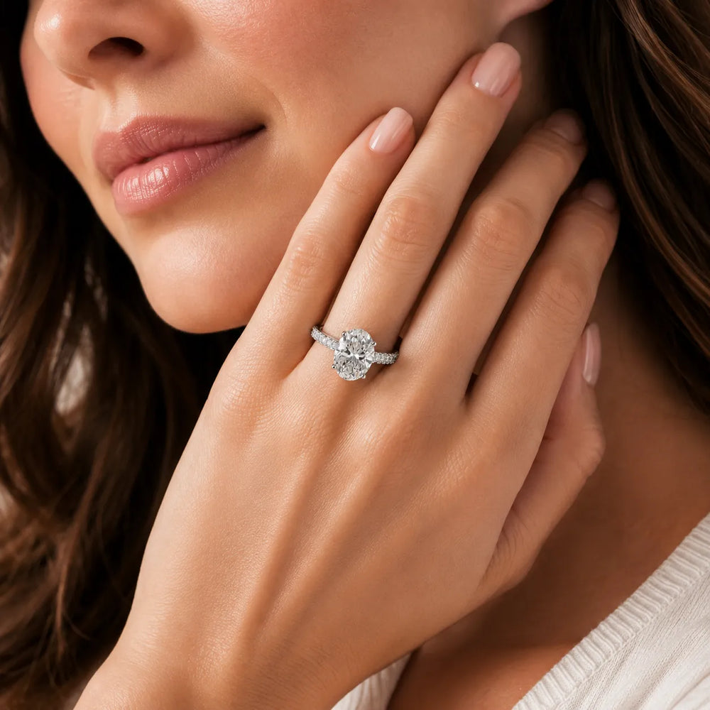 Milgrain Accent Engagement Ring
