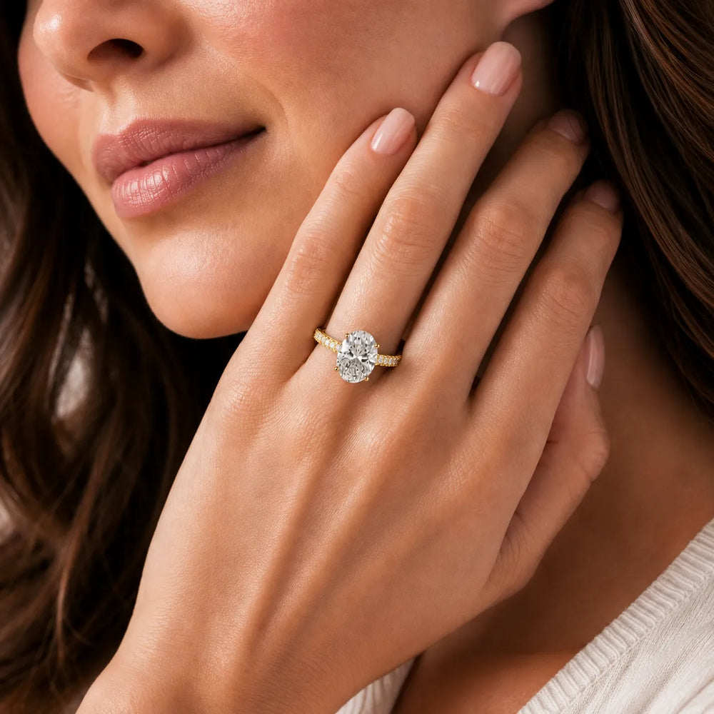 Milgrain Accent Engagement Ring