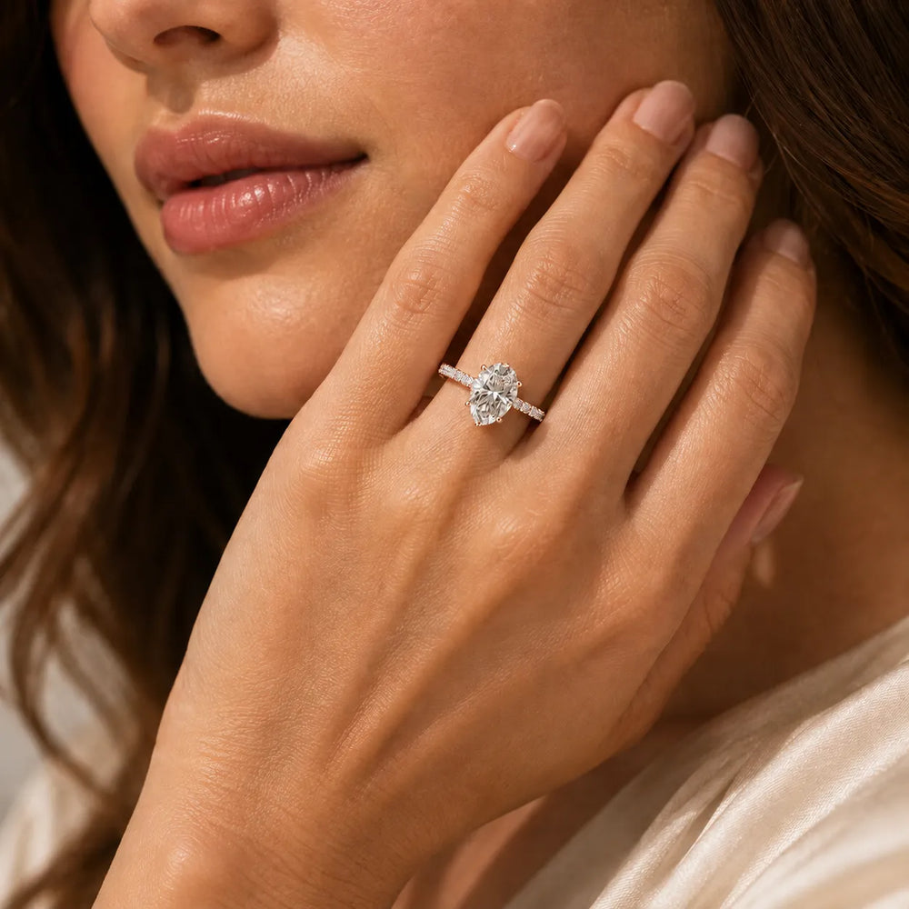 Milgrain Accent Engagement Ring