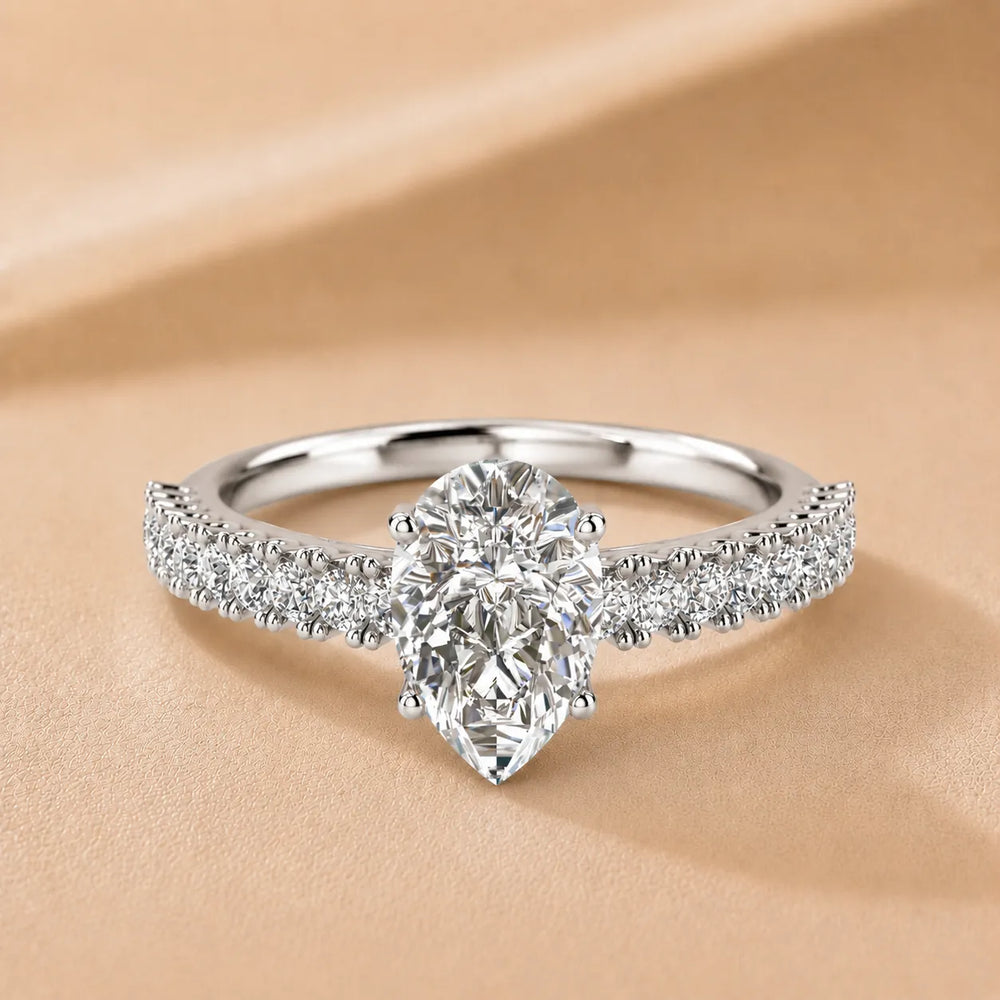Milgrain Accent Engagement Ring