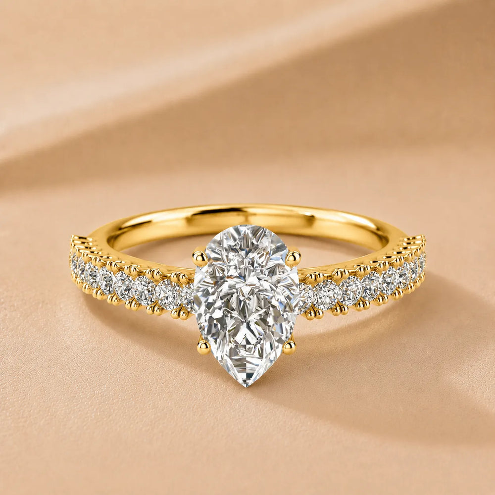 Milgrain Accent Engagement Ring