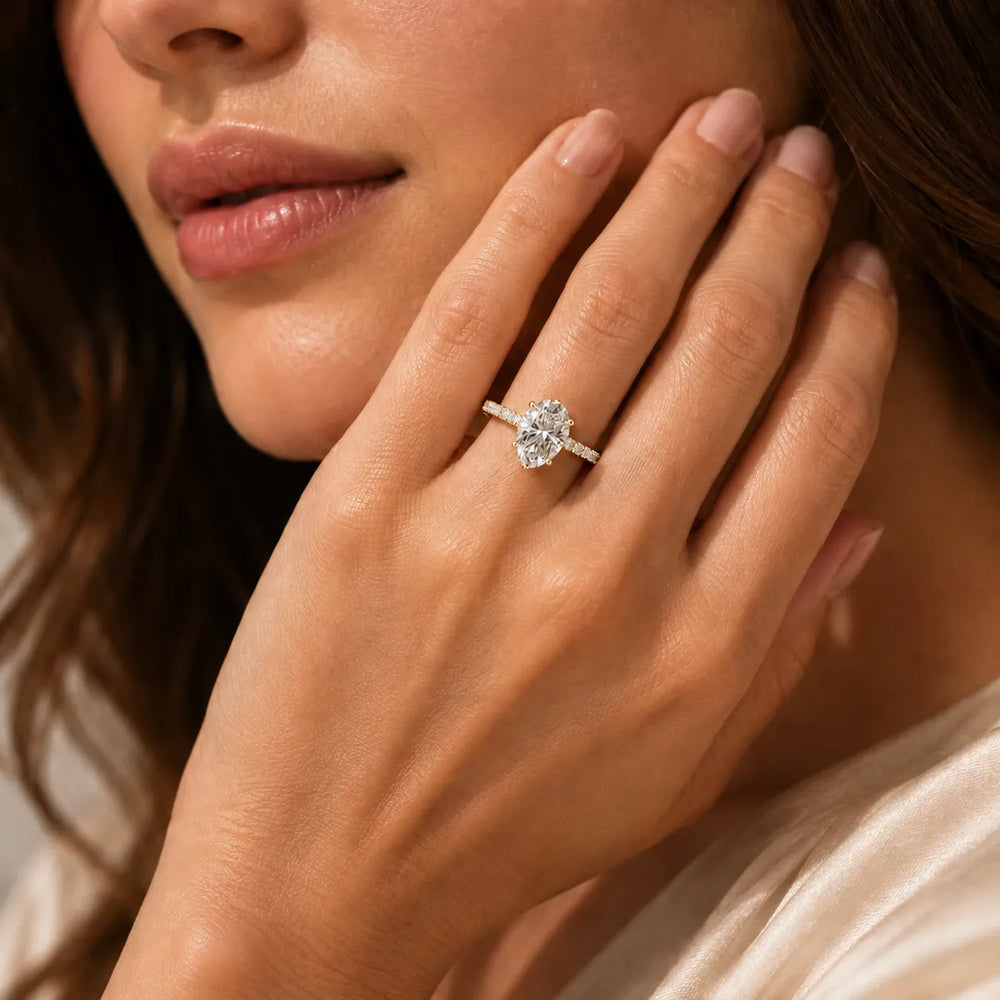 Milgrain Accent Engagement Ring