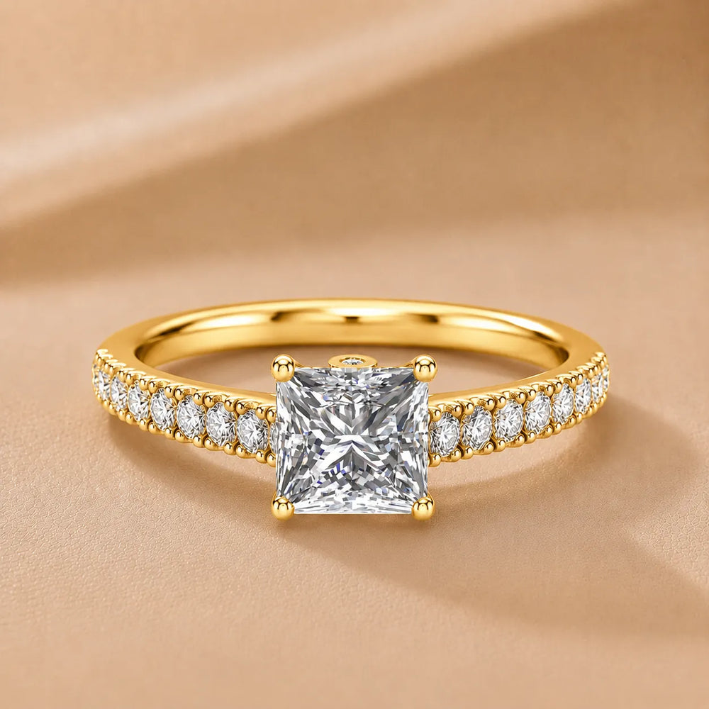 Milgrain Accent Engagement Ring