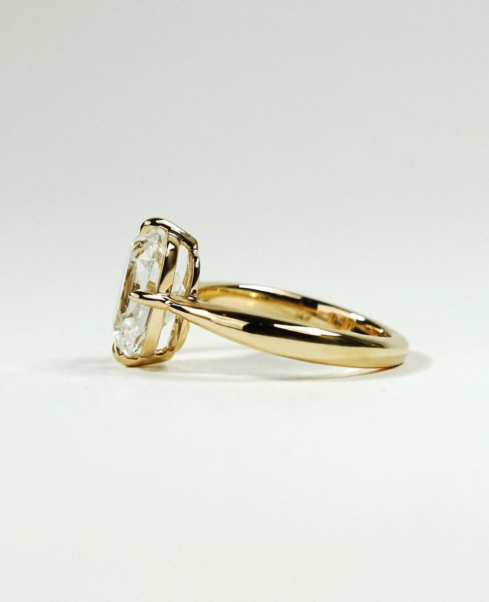 Old Mine Cushion Cut Labgrown Engagement Ring