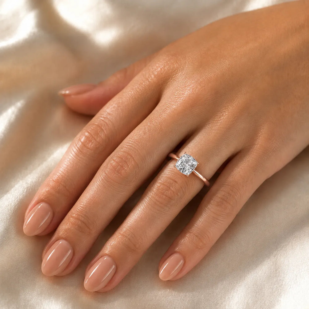 Classic Solitaire Ring with Minimalist Design