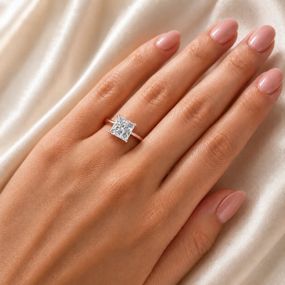 Classic Solitaire Ring with Minimalist Design