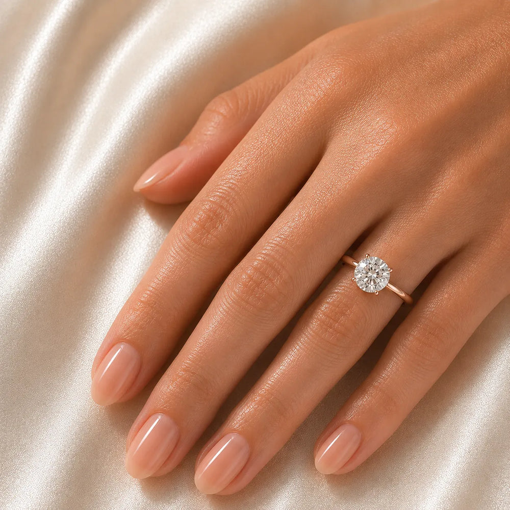 Classic Solitaire Ring with Minimalist Design