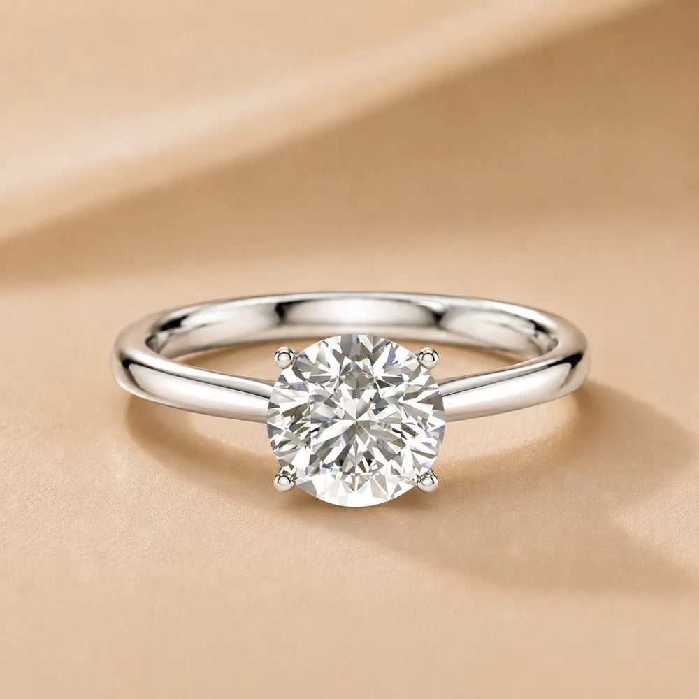 Classic Solitaire Ring with Minimalist Design