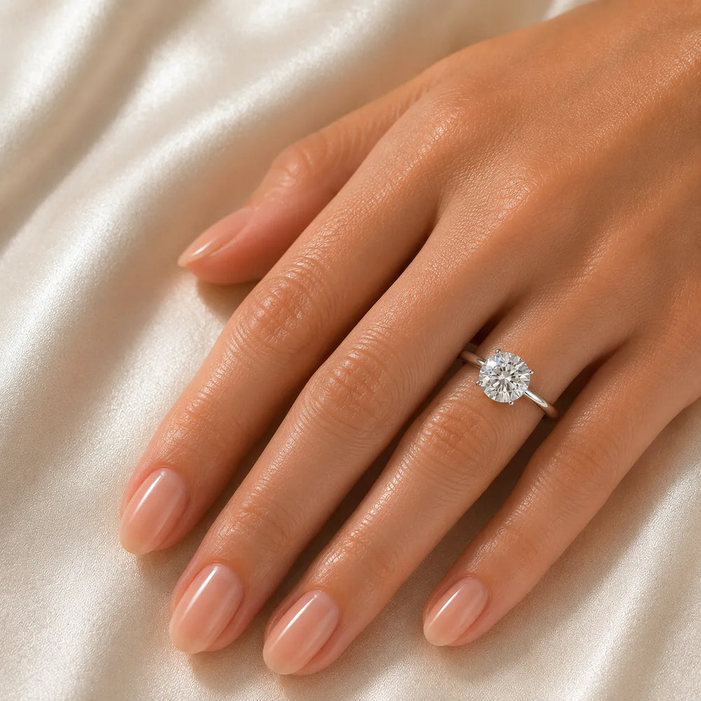 Classic Solitaire Ring with Minimalist Design