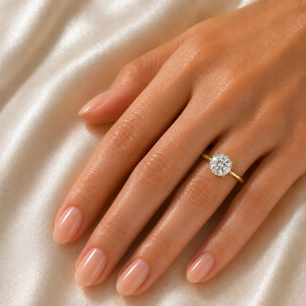 Classic Solitaire Ring with Minimalist Design